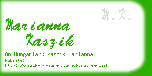 marianna kaszik business card